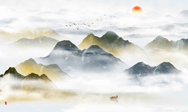 新中式山水畫