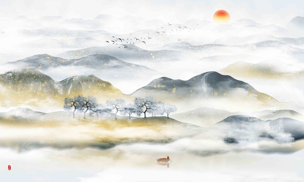 新中式山水畫