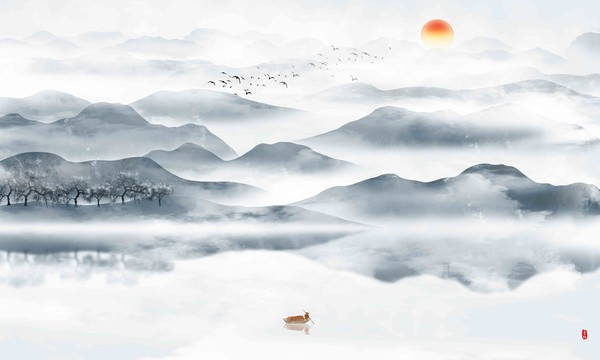 新中式山水畫