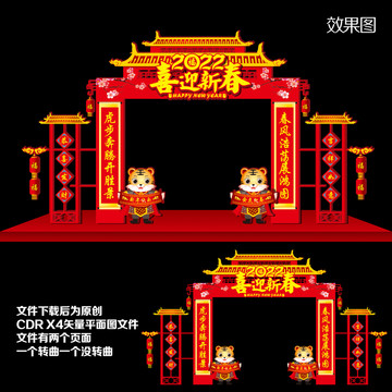 2022虎年門頭