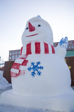 雪雕雪人