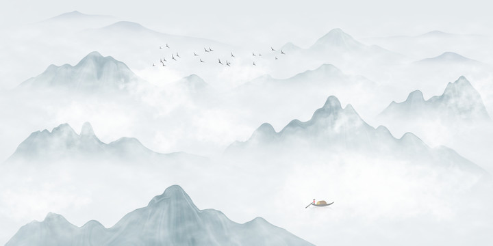 新中式山水畫