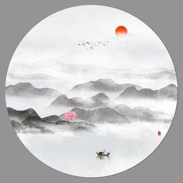新中式山水畫(huà)