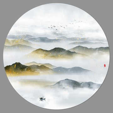 新中式山水畫(huà)