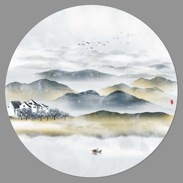 新中式山水畫