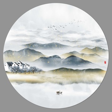 新中式山水画