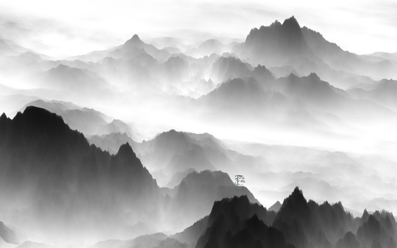 水墨山水畫