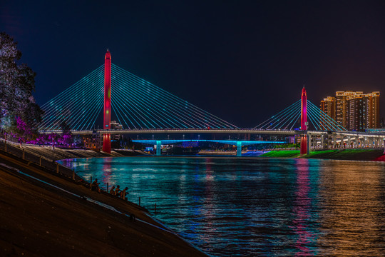 长江大桥夜景