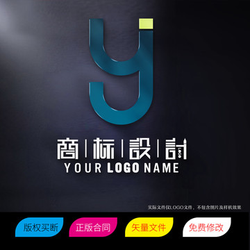 YJ或JY字母标志LOGO