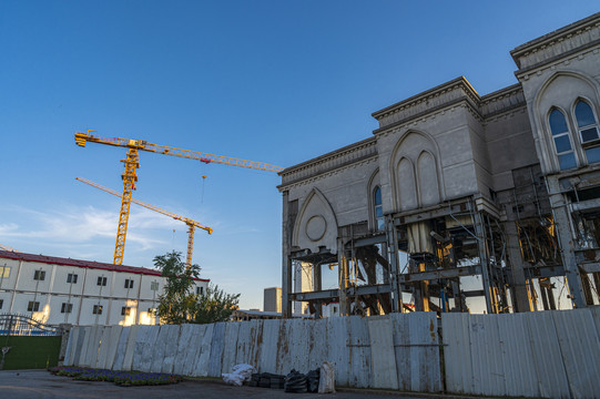 城市建筑拆迁及旧城改造工地