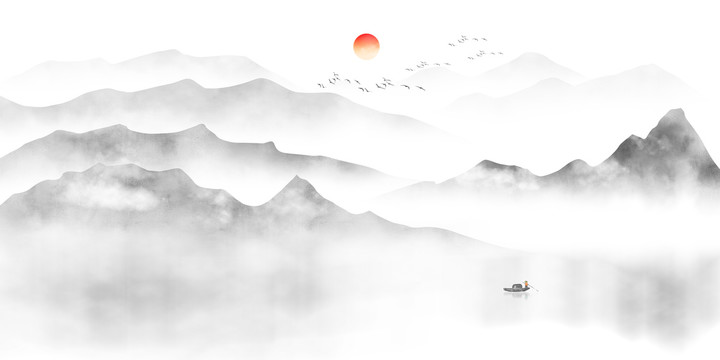 新中式山水畫