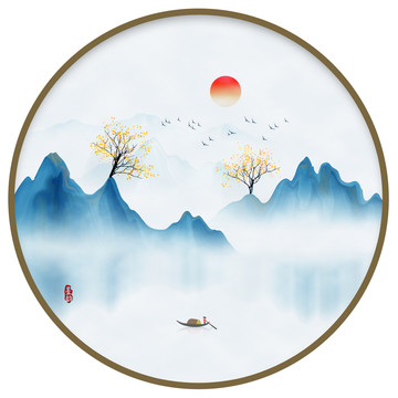 水墨山水畫