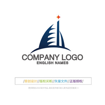 高楼图形LOGO设计