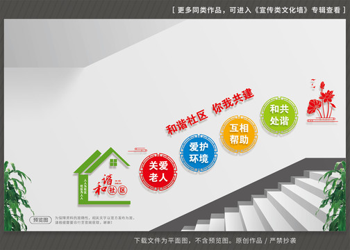 社區(qū)樓梯文化墻