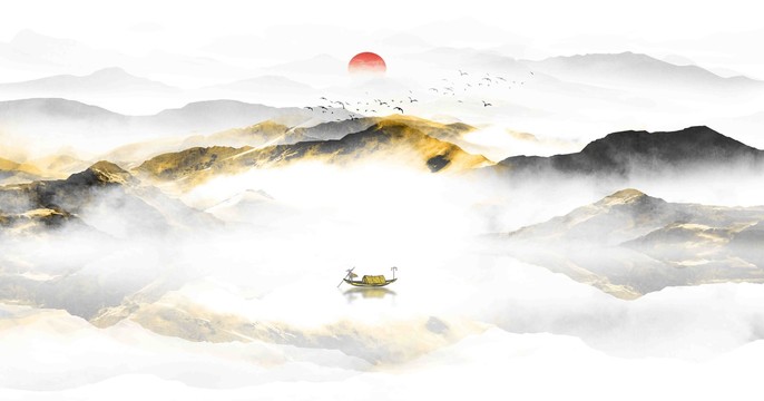水墨山水畫