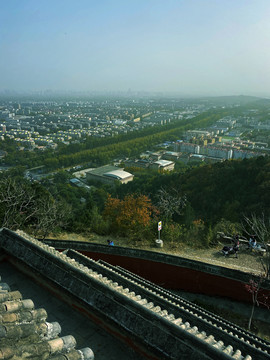 城市建筑住宅区俯瞰图片