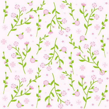 小清新碎花循環(huán)圖案