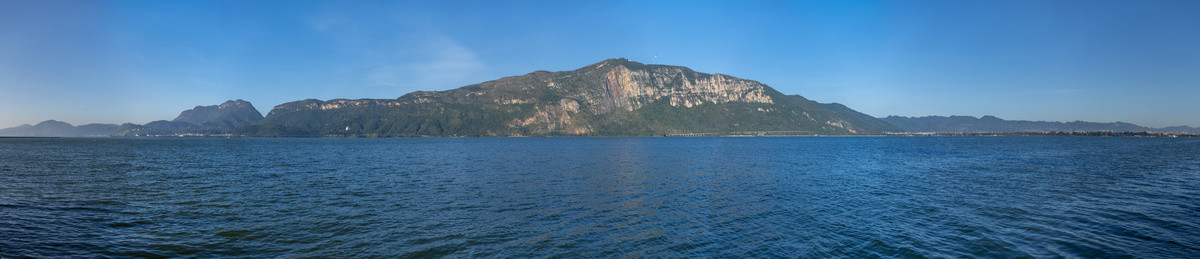 滇池睡美人高清全景图