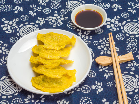 黄金蛋饺早餐美食