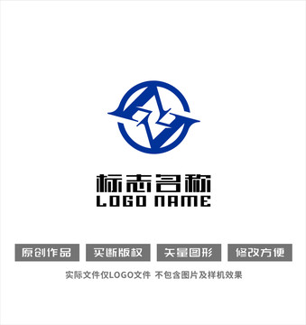 FJ字母Z标志合作logo