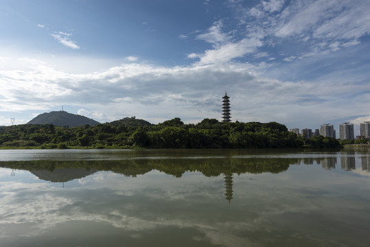 广州从化文峰塔风光