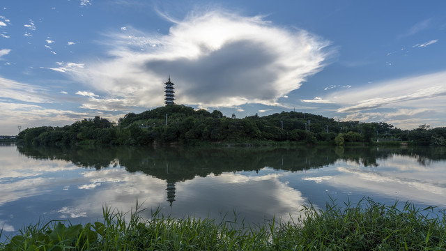 广州从化文峰塔风光