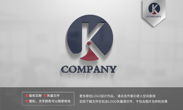 JK字母logo