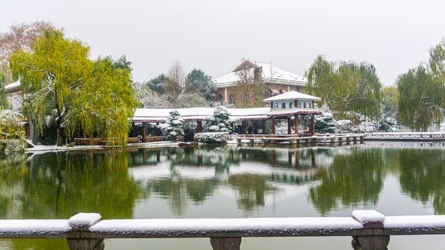 南方雪景