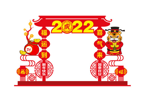 2022虎年门头