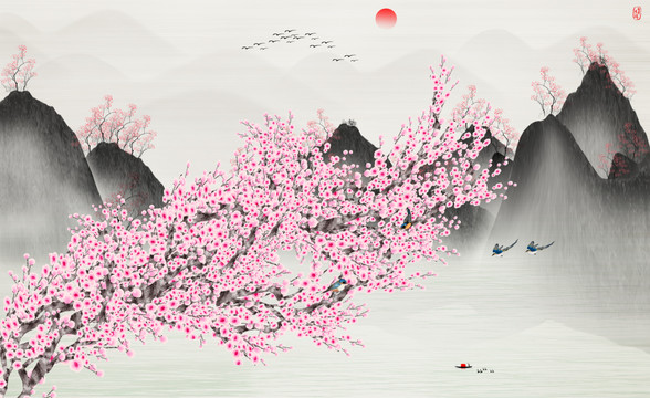 原創(chuàng)花鳥(niǎo)裝飾畫(huà)
