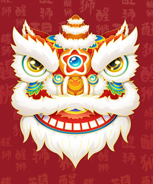 醒獅舞獅手機(jī)殼鼠標(biāo)墊T恤包裝