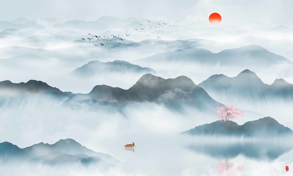新中式山水畫