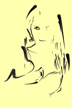簡(jiǎn)筆女人像