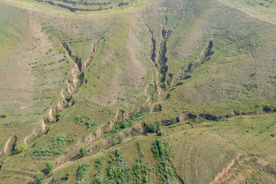 山川纹理沟壑