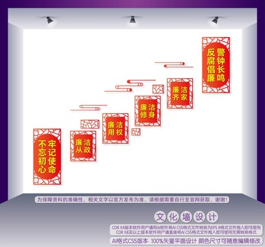 廉政楼梯间文化墙