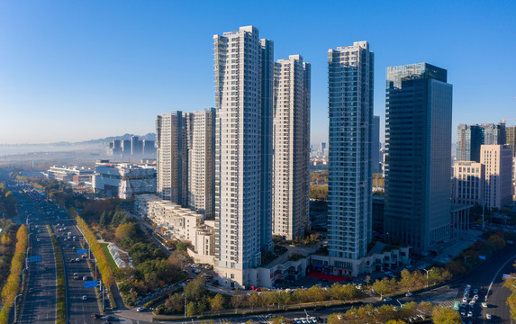 青岛西海岸建筑风光城市阳台