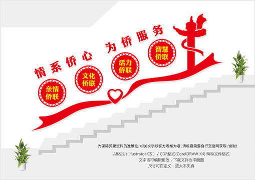 僑聯(lián)樓梯間文化墻
