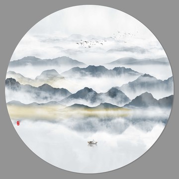 水墨山水畫(huà)