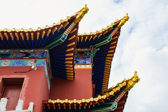 佛教寺庙屋檐