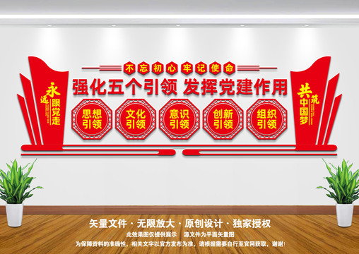 五個(gè)引領(lǐng)文化墻