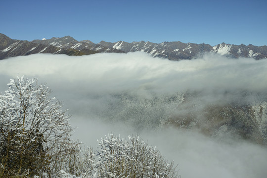 云海夹金山云海