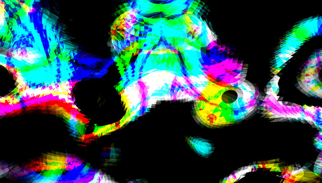 幻彩炫彩幾何線條圖案