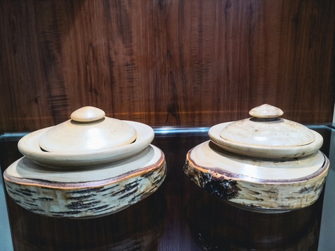 桦树木制餐罐