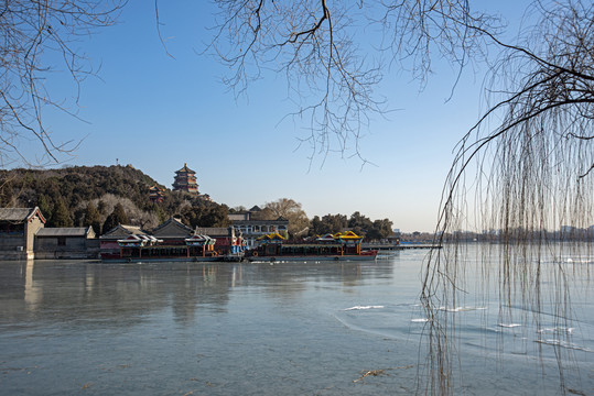 颐和园昆明湖冬景