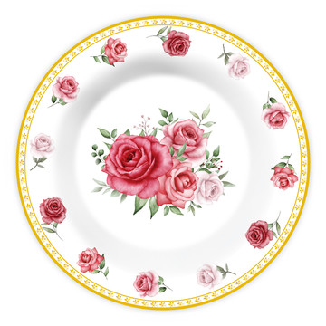 餐具花紙