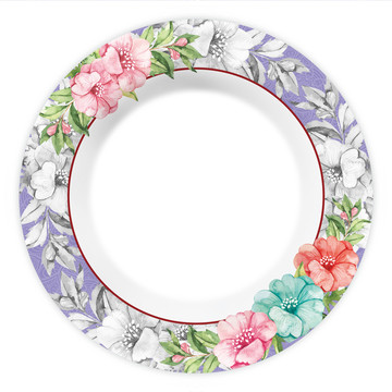 餐具花紙