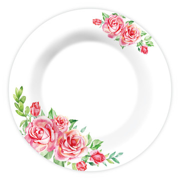餐具花紙