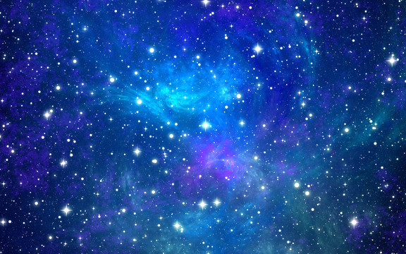 藍(lán)色星空唯美星空璀璨星空