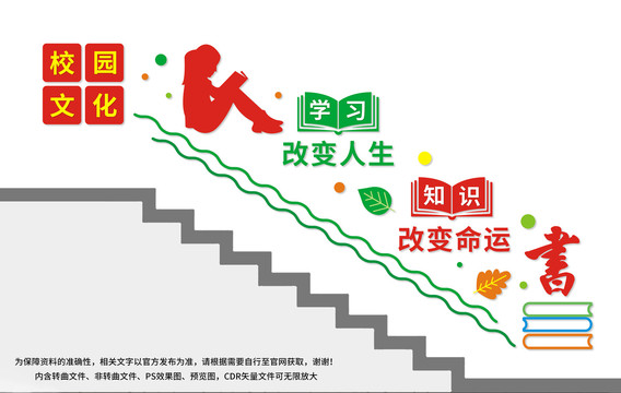 學(xué)校樓梯文化墻