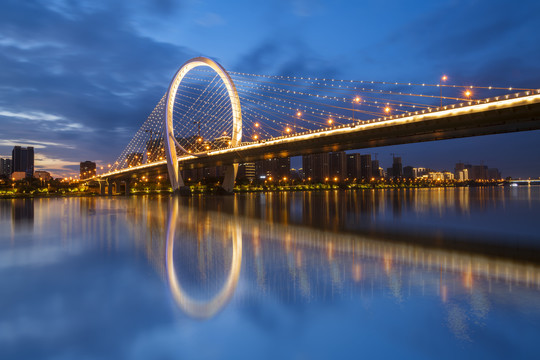 柳州白沙大桥夜景